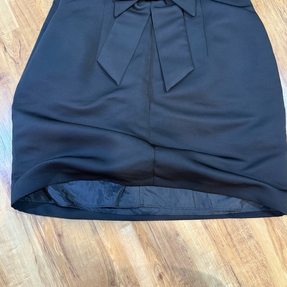 Kate Spade Black Bow Back Faille Sleeveless Sheath Mini Dress Size 14 - Picture 11 of 12